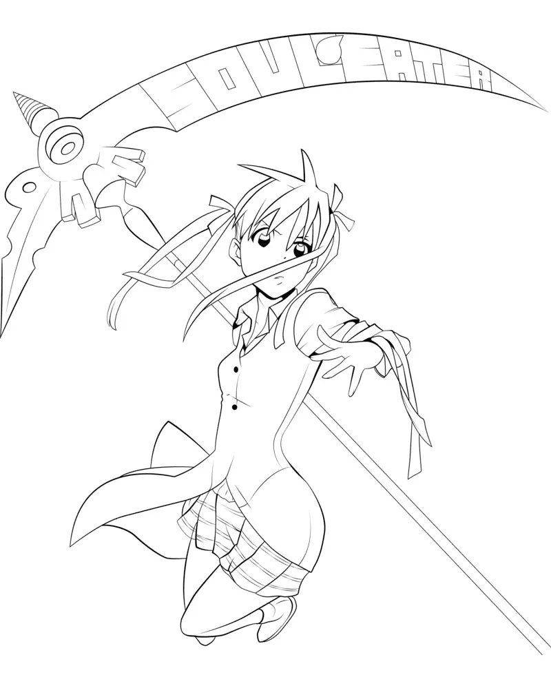 Soul Eater Coloring Pages 34