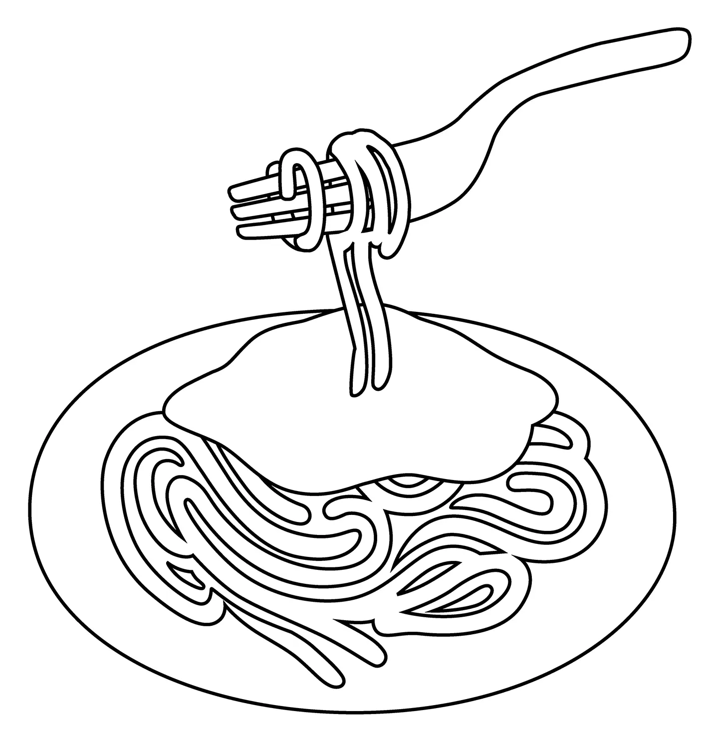Espaguete para colorir 19