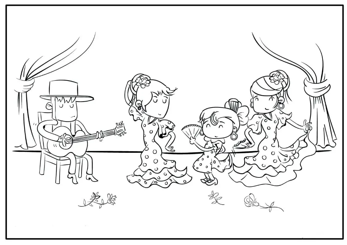 Desenhos de Espanha Para Colorir 10