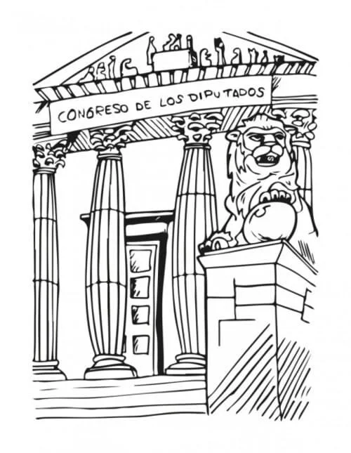 Desenhos de Espanha Para Colorir 18