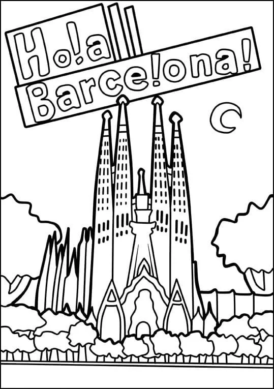 Desenhos de Espanha Para Colorir 34
