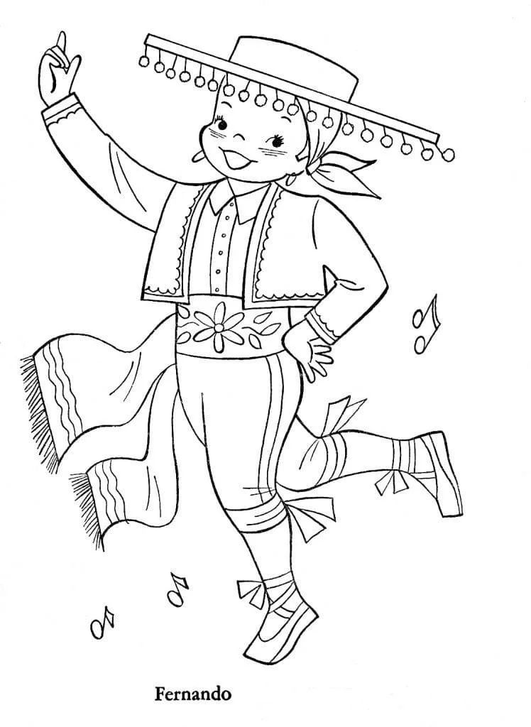 Desenhos de Espanha Para Colorir 43