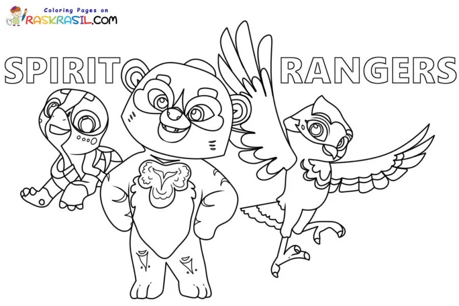 Spirit Rangers Ausmalbilder 1
