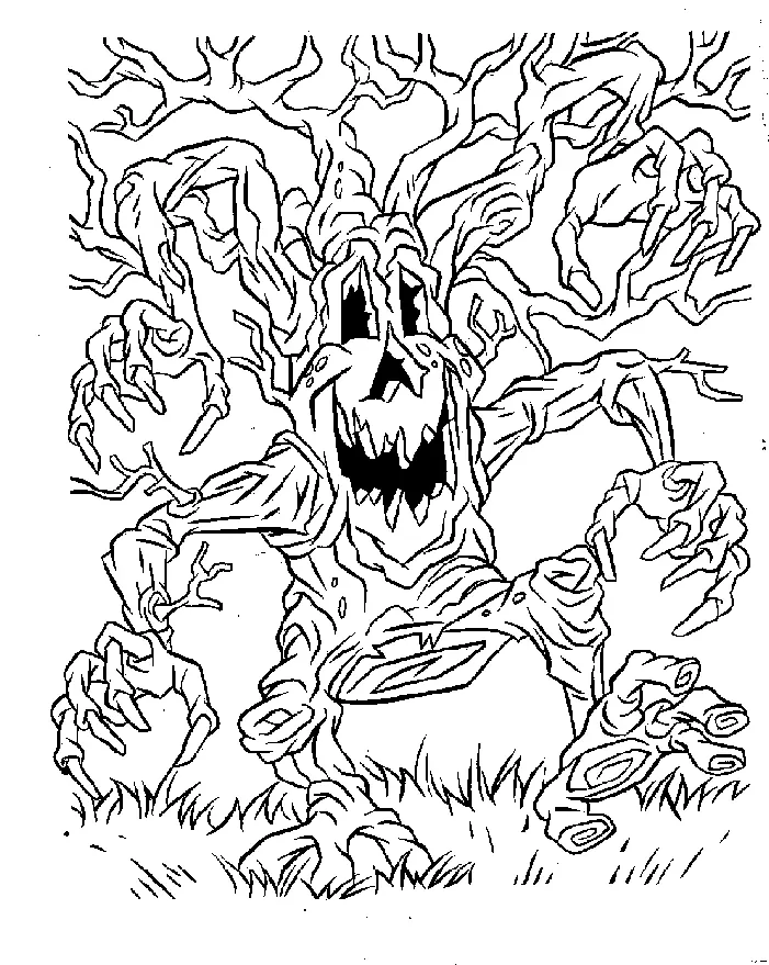 Spooky Halloween Coloring Pages 1