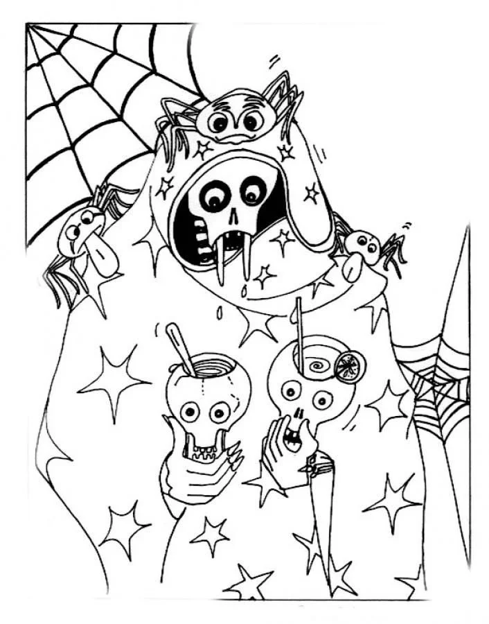 Espeluznantes De Halloven Para Colorear 28
