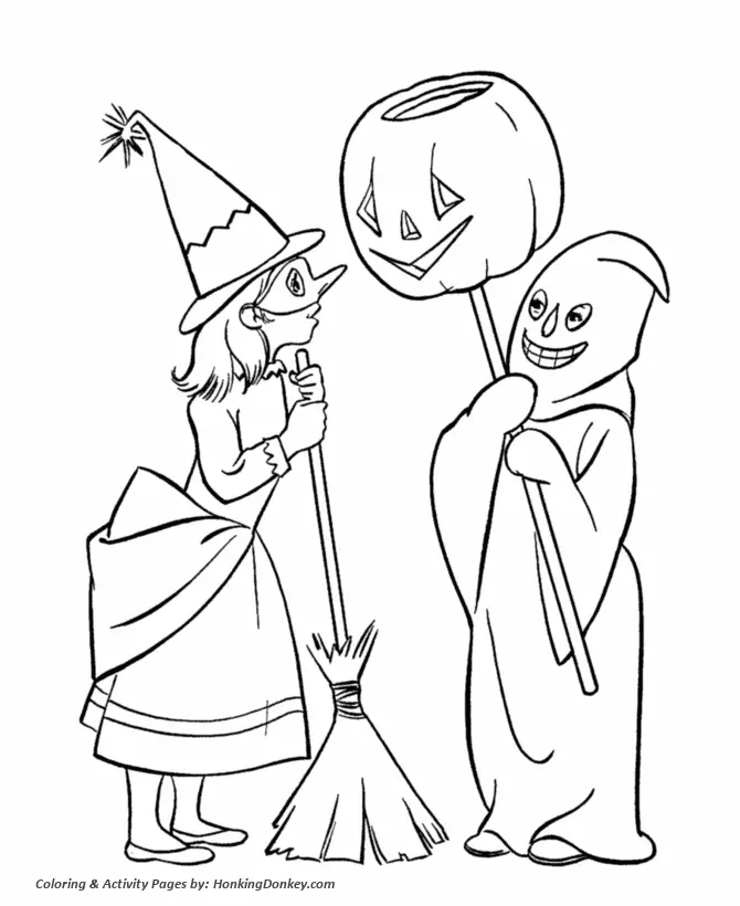 Gruselige Halloween Ausmalbilder