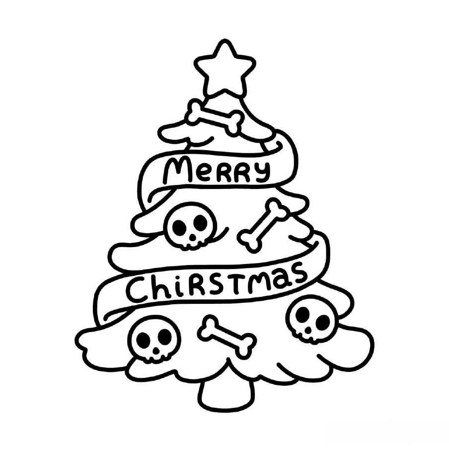Natal Assustador Para Colorir 18