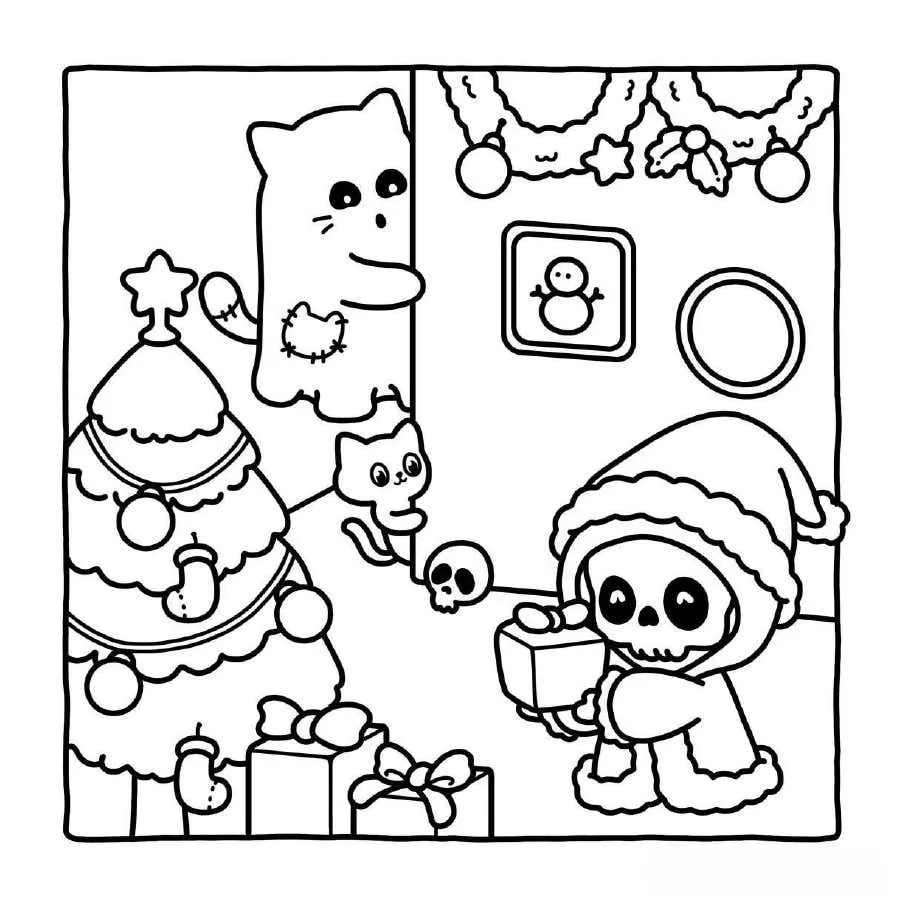Natal Assustador Para Colorir 27