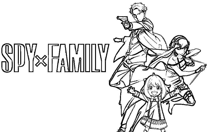 Spy x Family Ausmalbilder 15