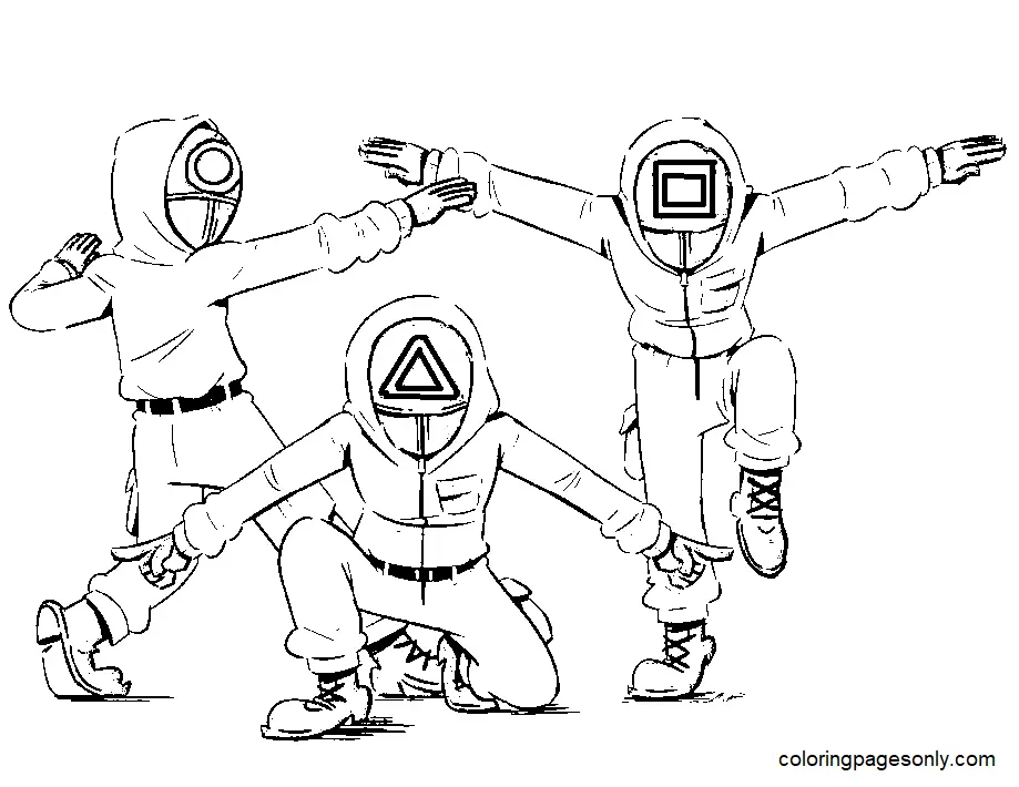 Squid Game Para Colorear 36