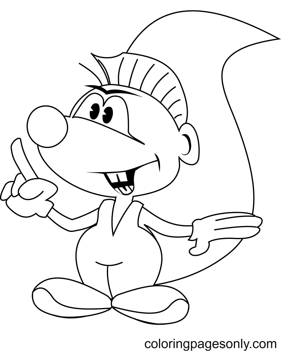 Desenhos de Esquilo Para Colorir 100