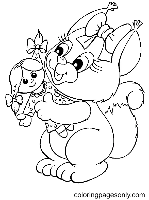 Desenhos de Esquilo Para Colorir 101