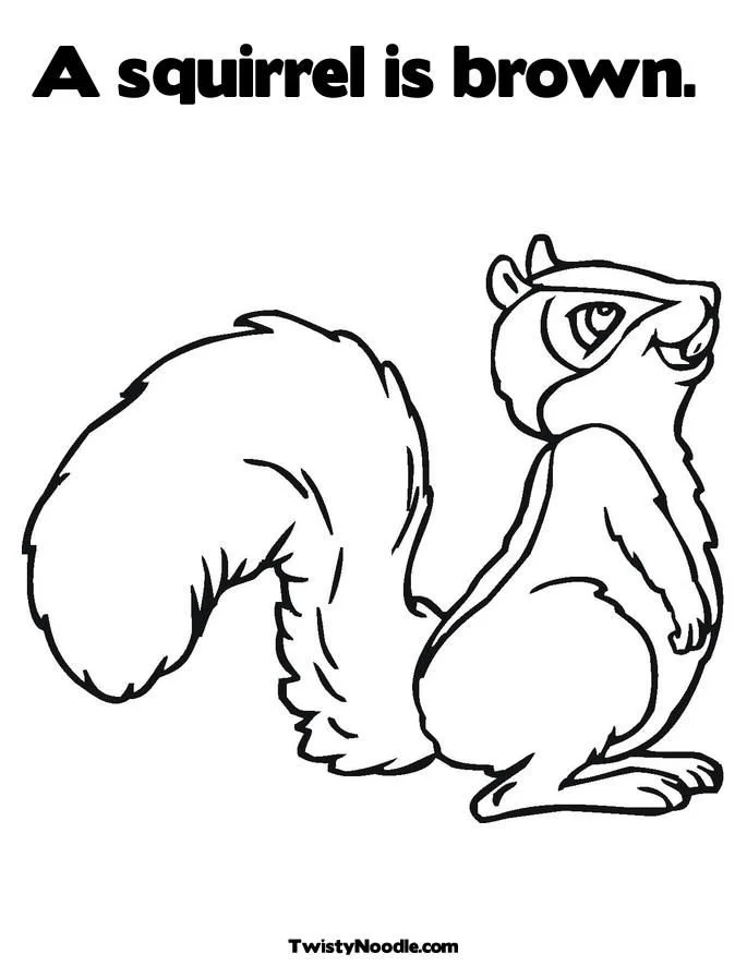 Desenhos de Esquilo Para Colorir 24