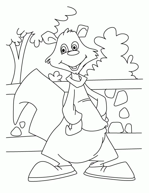 Desenhos de Esquilo Para Colorir 31