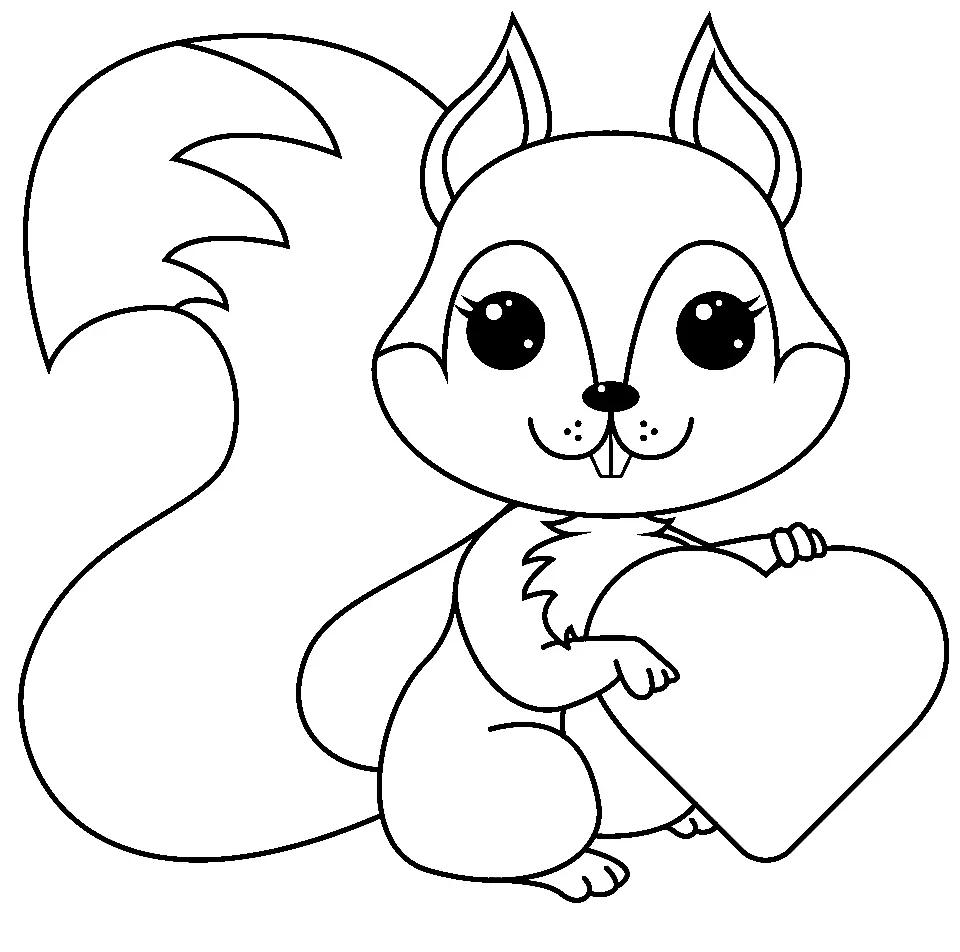 Desenhos de Esquilo Para Colorir 55