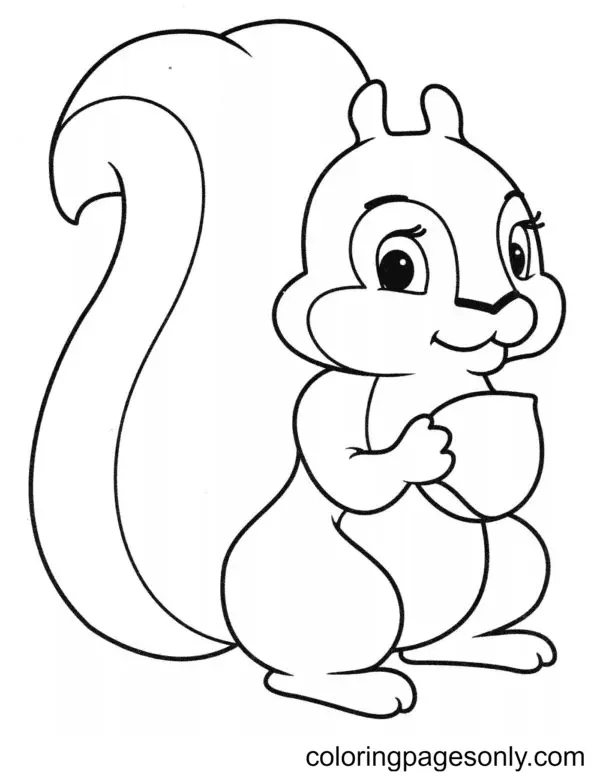 Desenhos de Esquilo Para Colorir 56