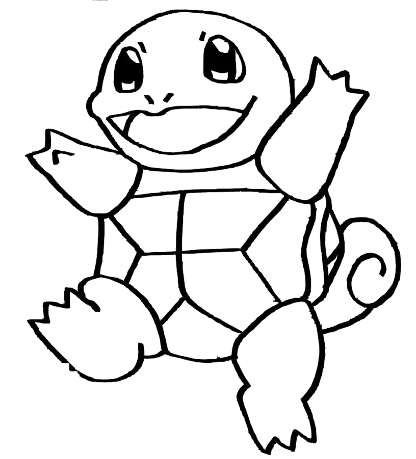 Squirtle Coloring Pages 1