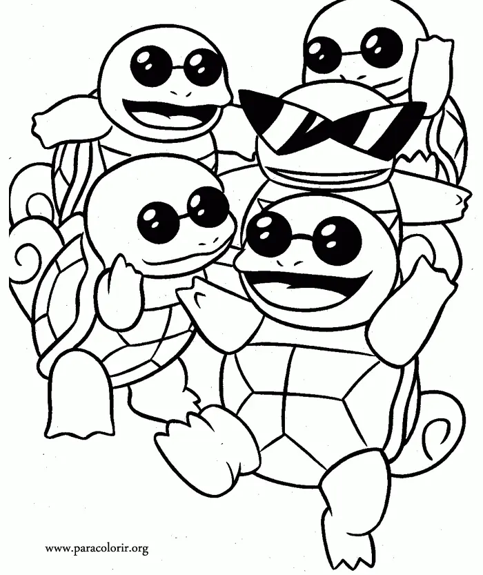 Squirtle Coloring Pages 3