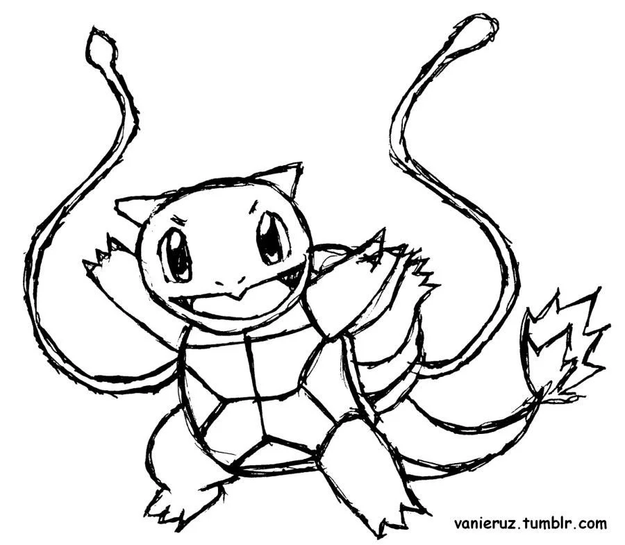 Squirtle Coloring Pages 35
