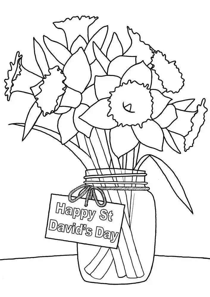 Ausmalbilder zum St. David's Day 6