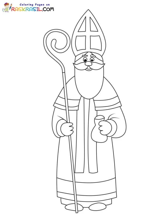 Ausmalbilder von St. Nikolaus 3