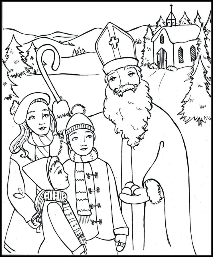 Ausmalbilder von St. Nikolaus 64