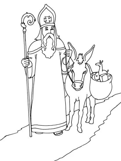Ausmalbilder von St. Nikolaus 93