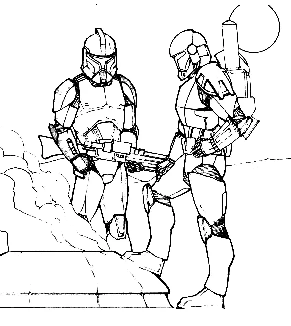 Desenhos de Personagens de Star Wars Para Colorir 2