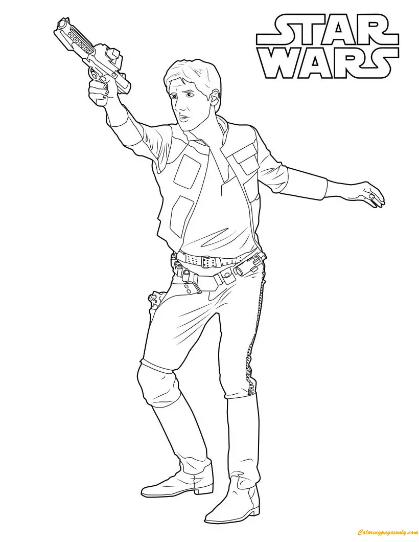 Desenhos de Personagens de Star Wars Para Colorir 8