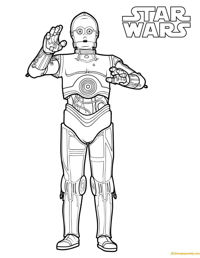 Star Wars Characters Coloring Pages 9