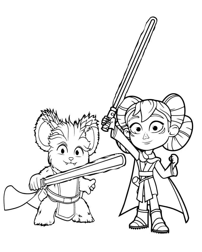 Star Wars Young Jedi Adventures Coloring Pages 4