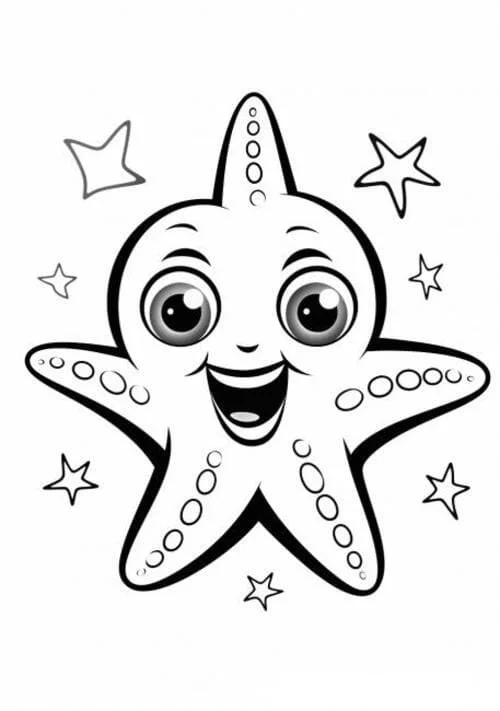 Starfish Coloring Pages 17