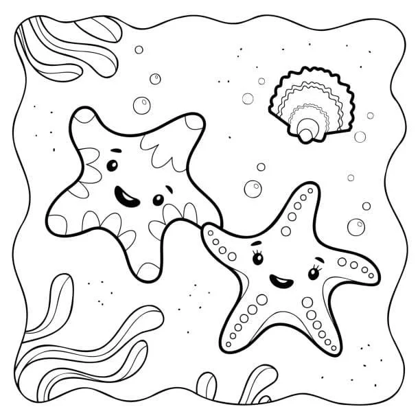 Starfish Coloring Pages 22