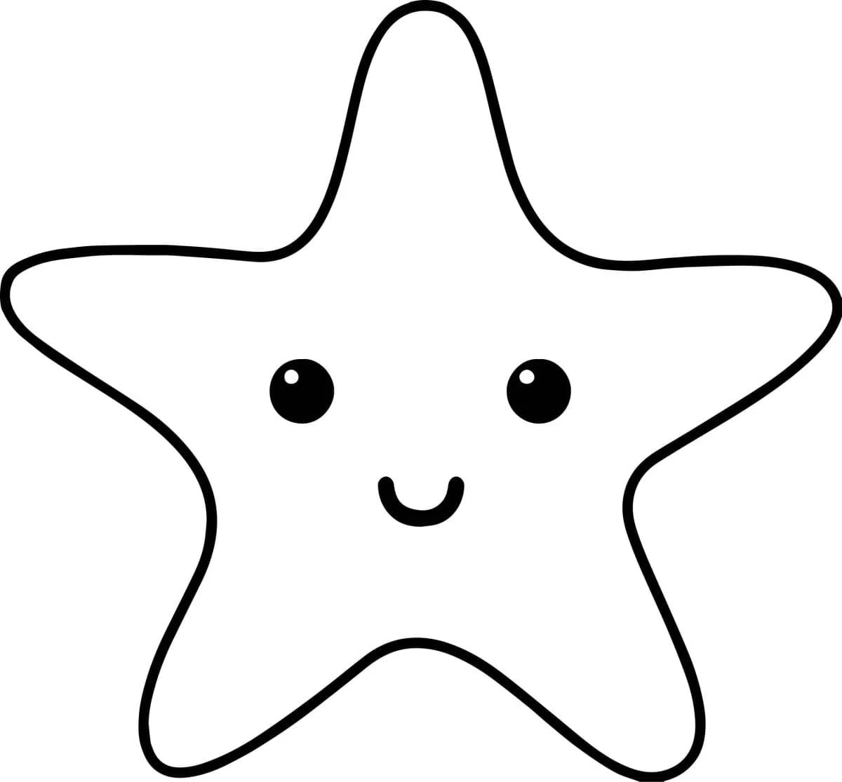 Starfish Coloring Pages 6