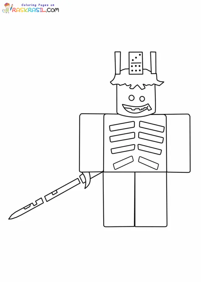 Steal a Brainrot Coloring Pages 7