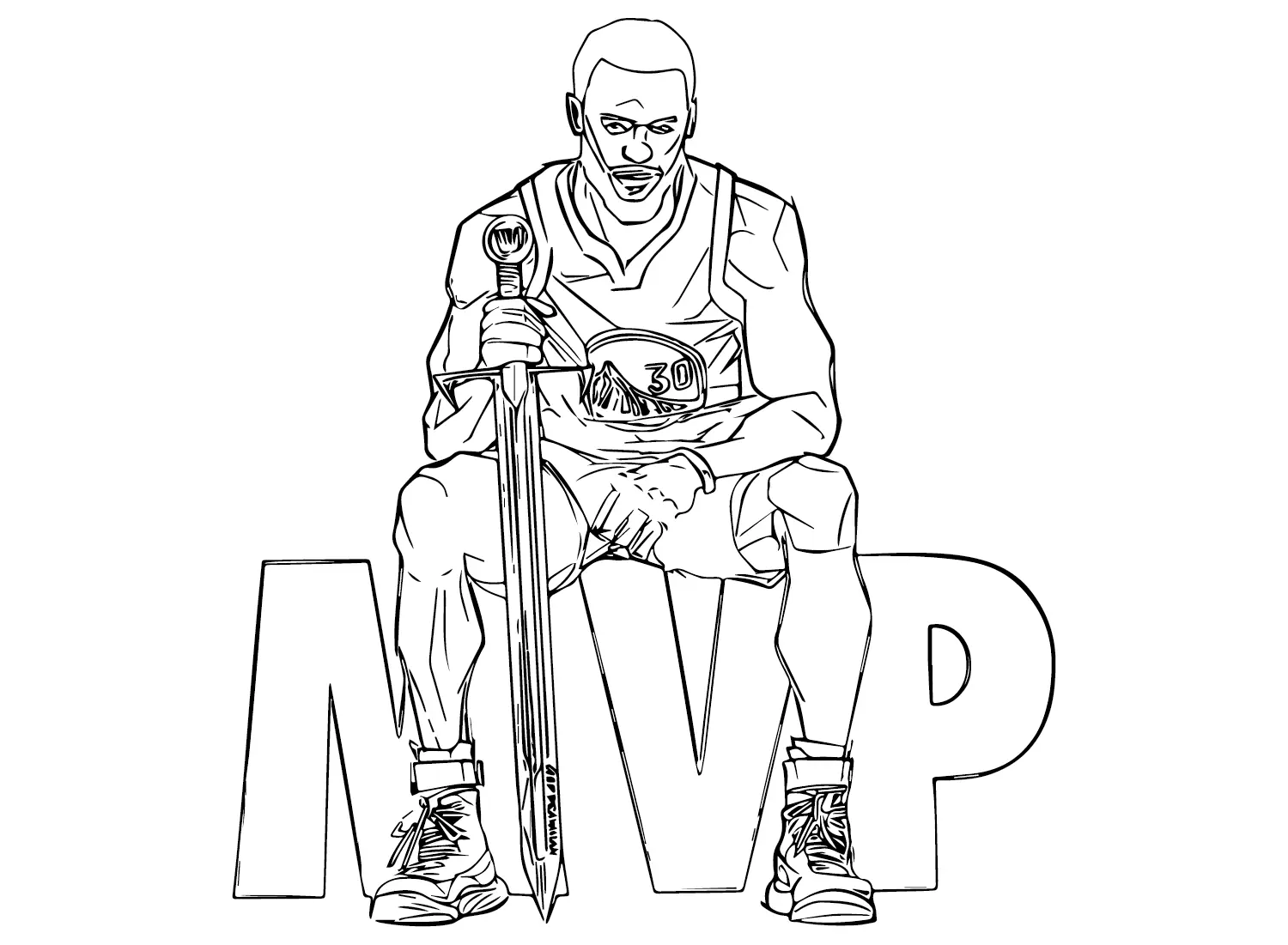Stephen Curry Coloring Pages 6