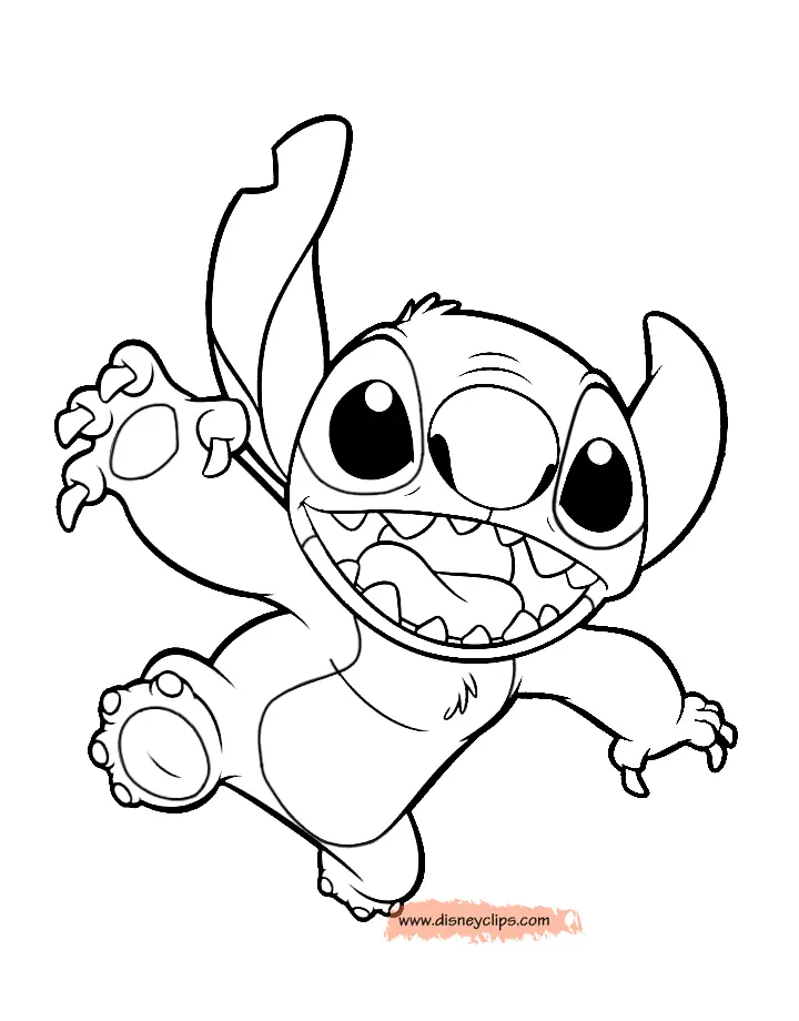 Desenhos de Stitch Para Colorir 16
