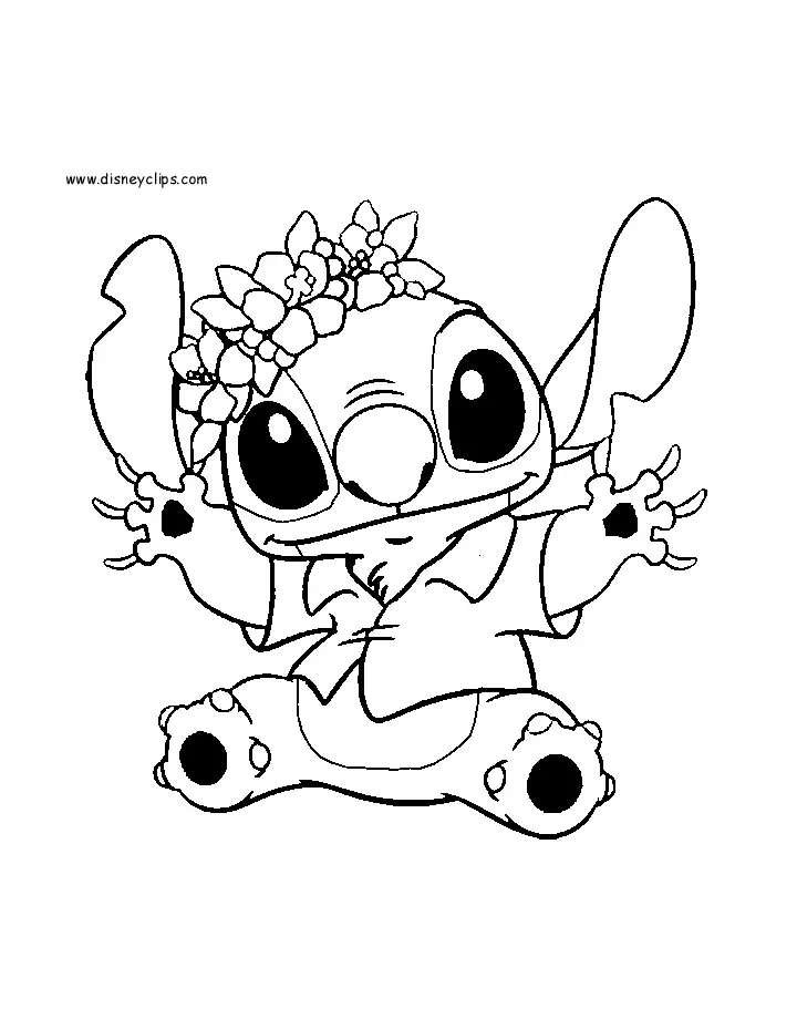 Desenhos de Stitch Para Colorir 18