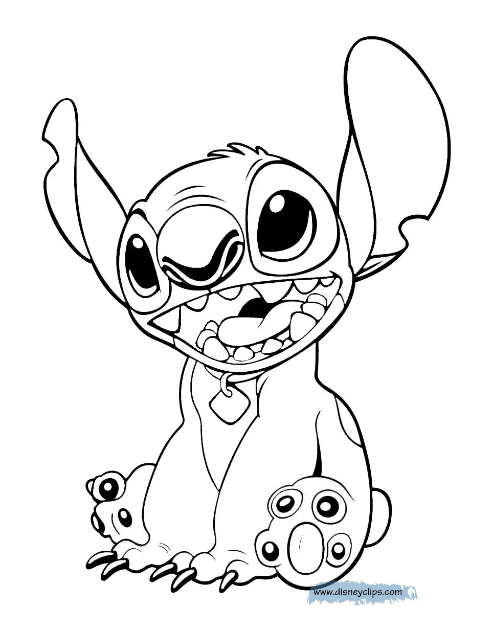 Desenhos de Stitch Para Colorir 21