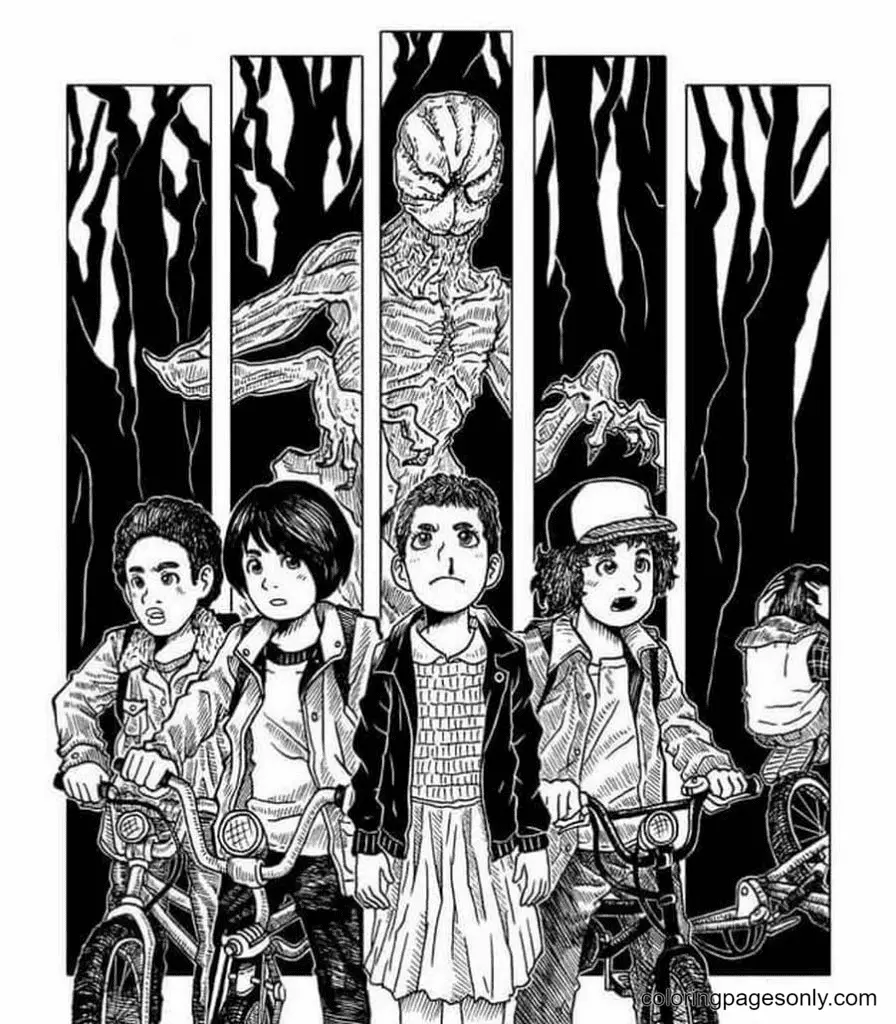 Stranger Things Coloring Pages 31