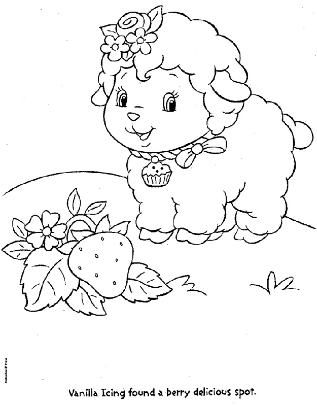 Desenhos de Morango Para Colorir 10