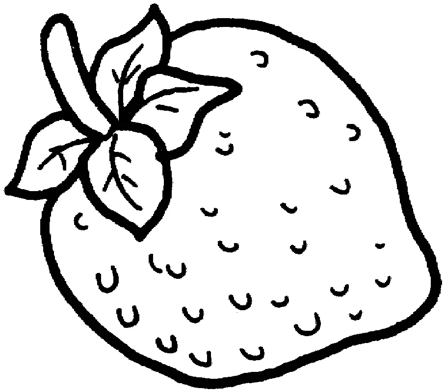 Desenhos de Morango Para Colorir 16