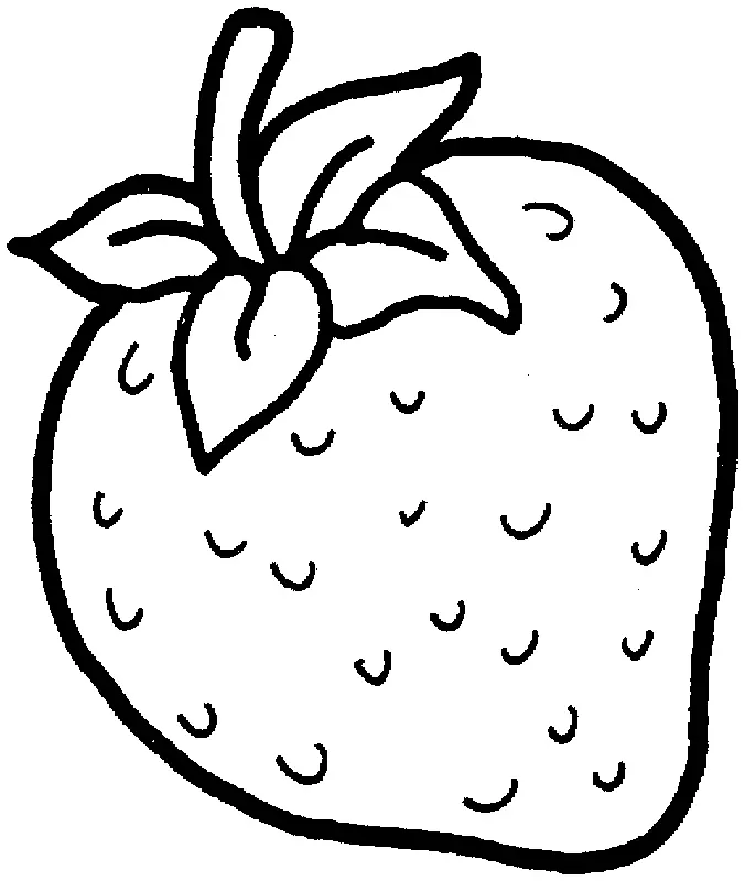 Desenhos de Morango Para Colorir 4