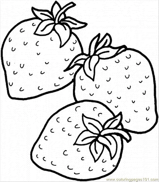 Desenhos de Morango Para Colorir 6
