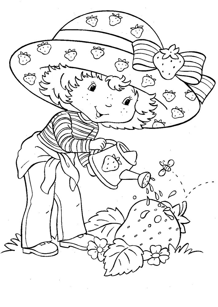 Desenhos de Morango Para Colorir 7