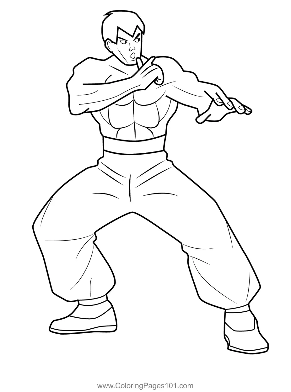 Street Fighter Paginas para Colorir 10