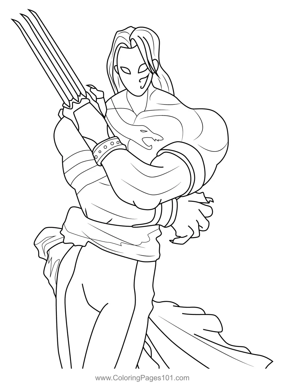Street Fighter Paginas para Colorir 3