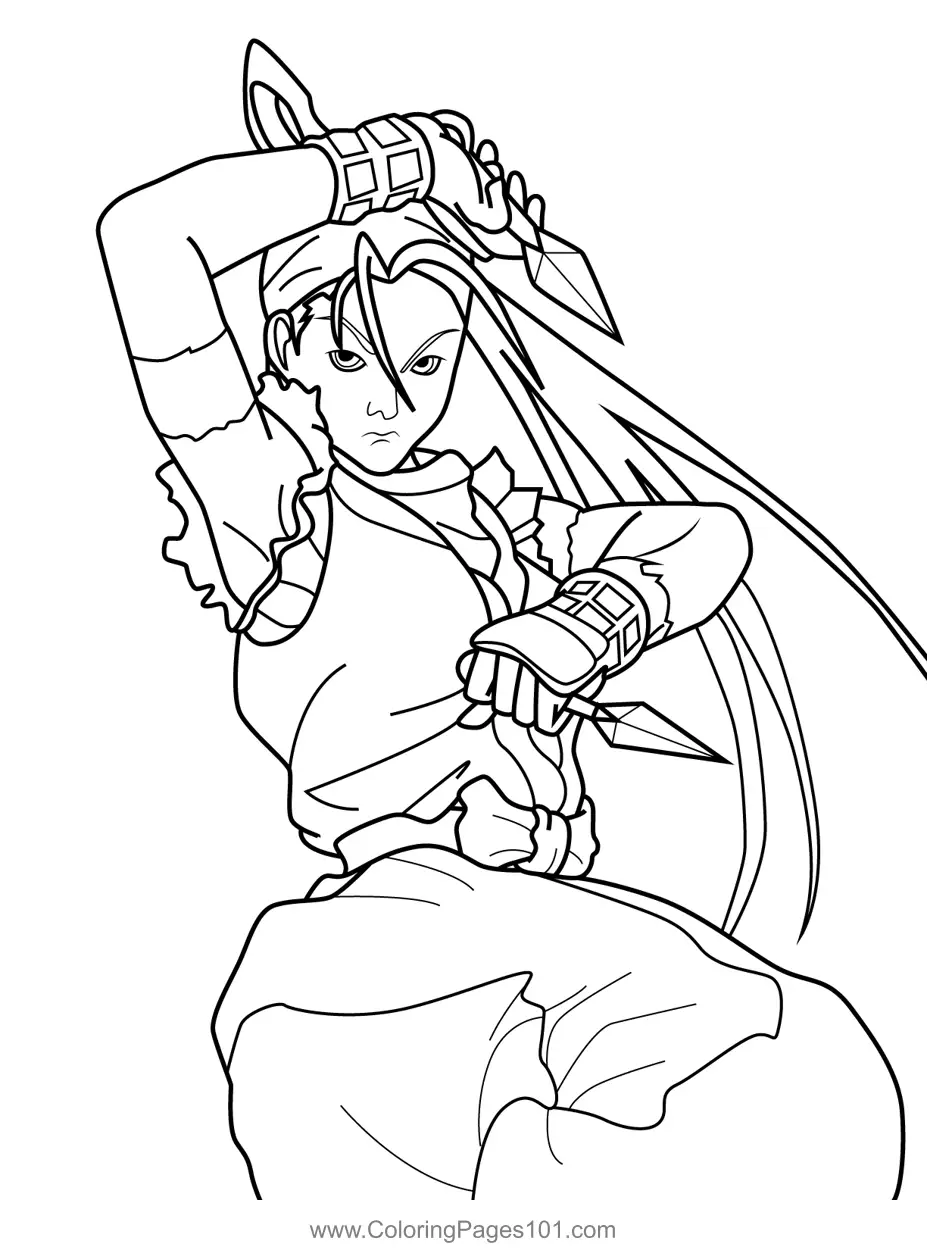 Street Fighter Paginas para Colorir 8