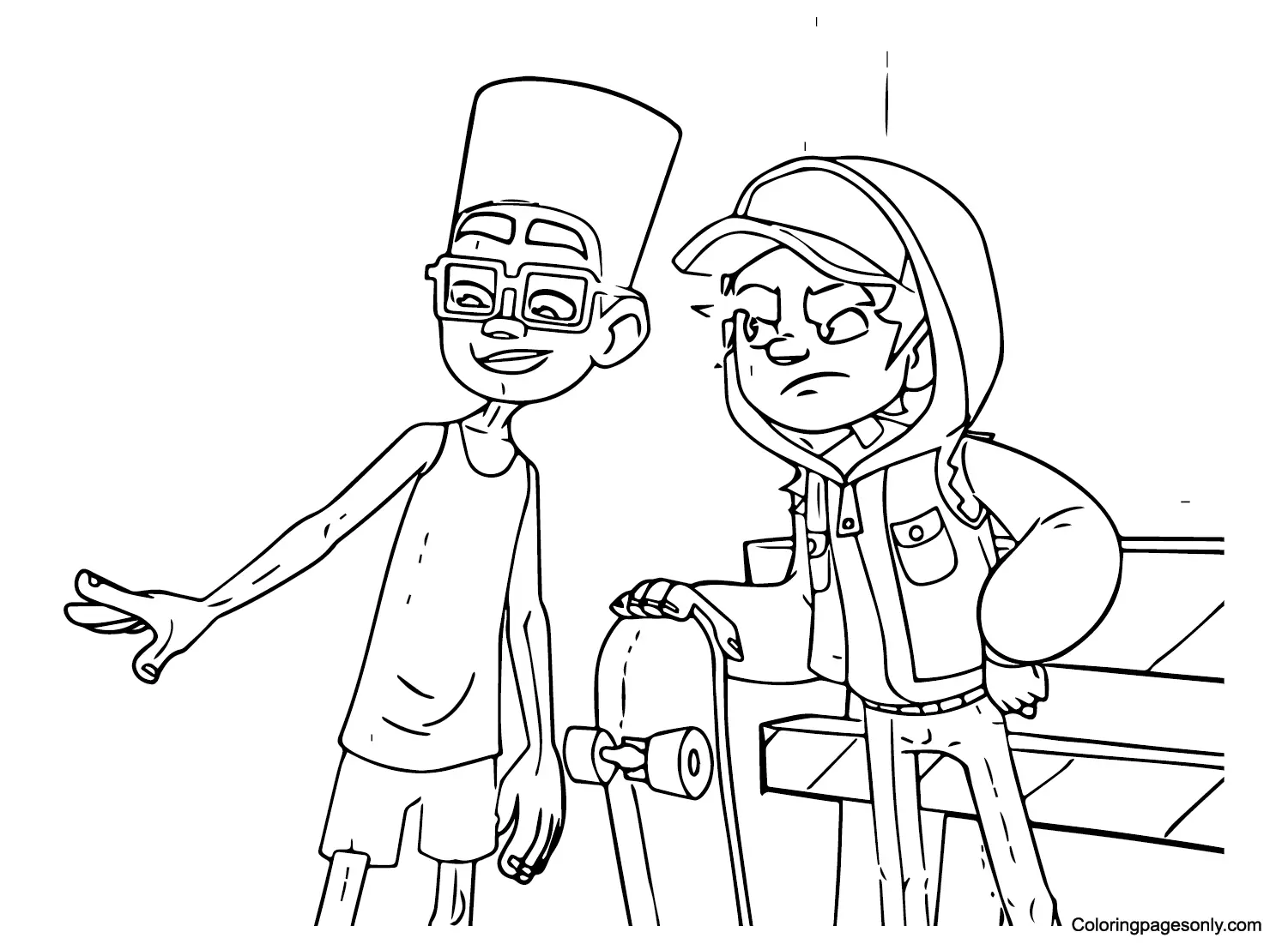 Subway Surfers Coloring Pages 15