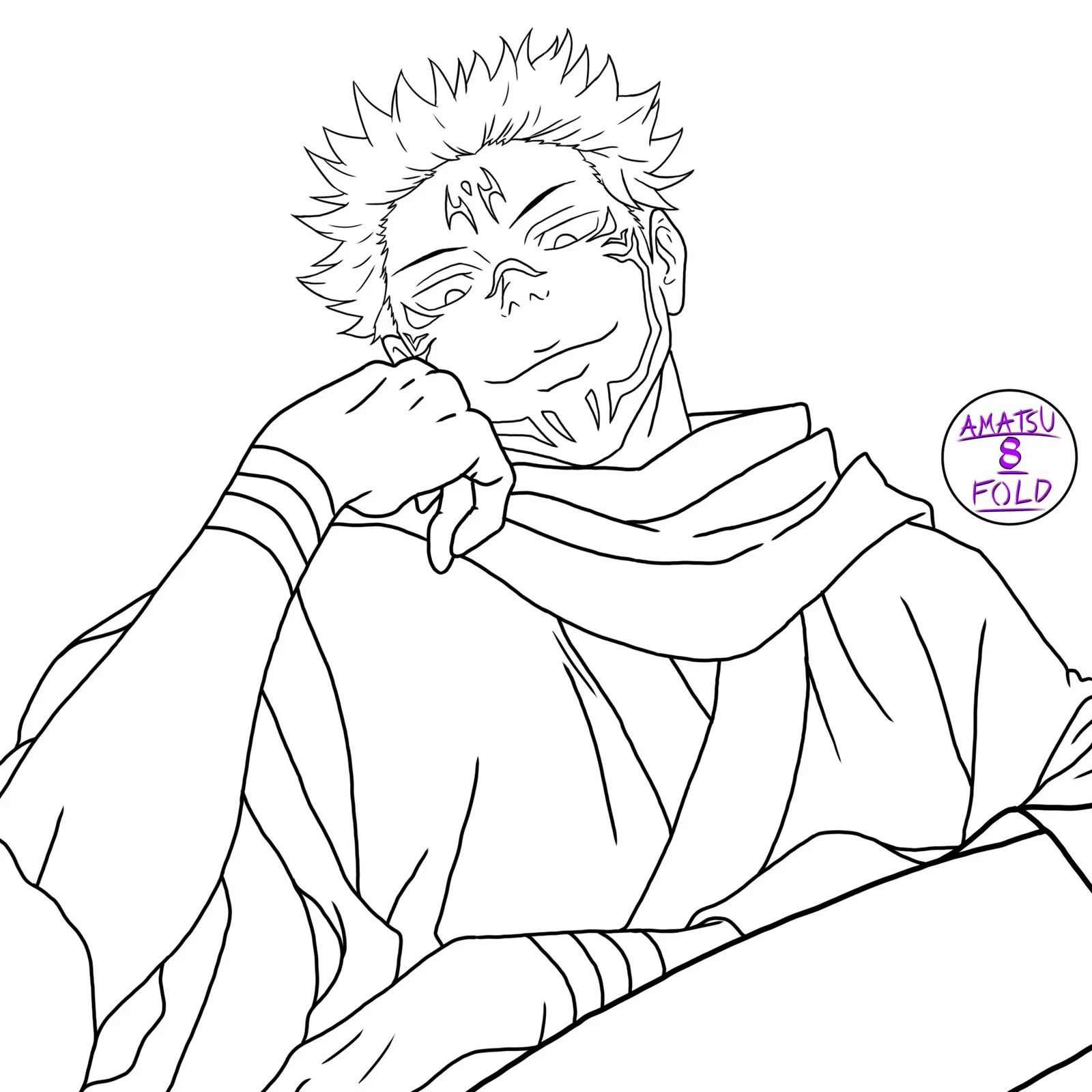 Sukuna Ausmalbilder 16